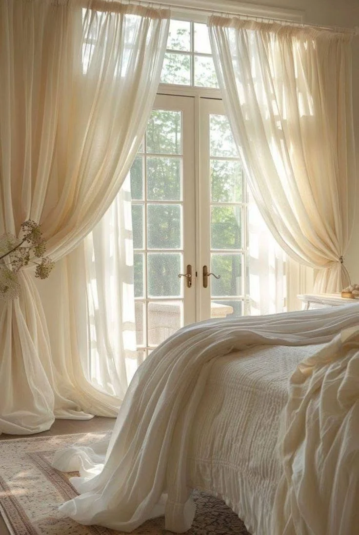 Romantic window treatments Chic curtains