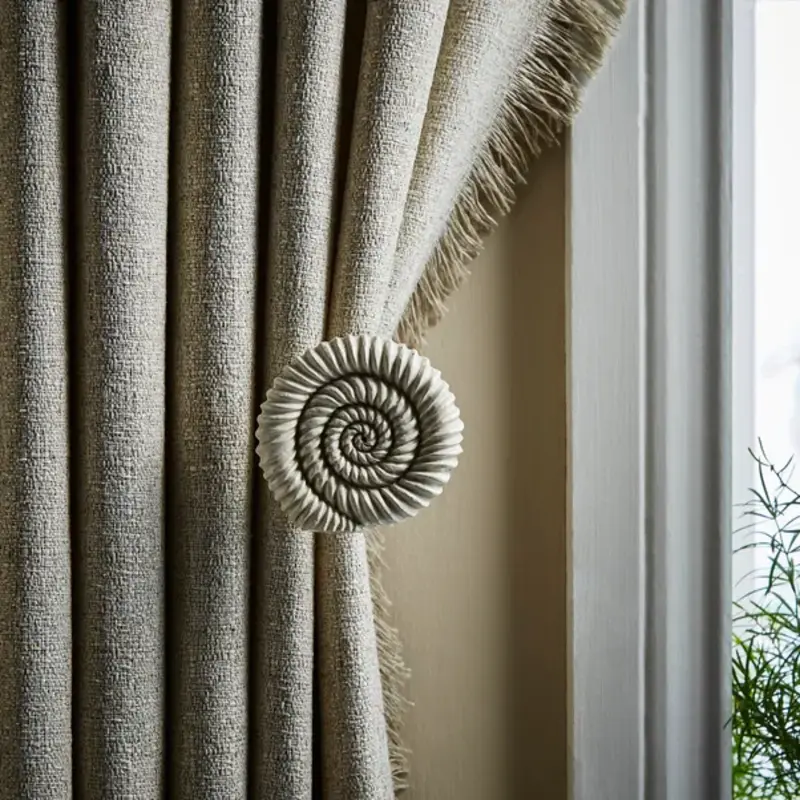 Stainless Steel Ammonite Curtain Dresser