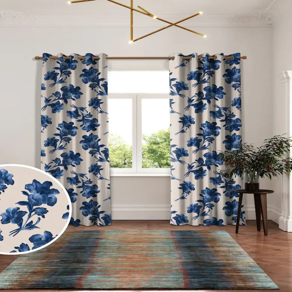 Ted Baker BlueFloral Curtains