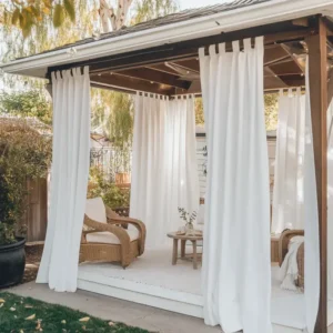 Waterproof and Wind Resistant Outdoor Curtains