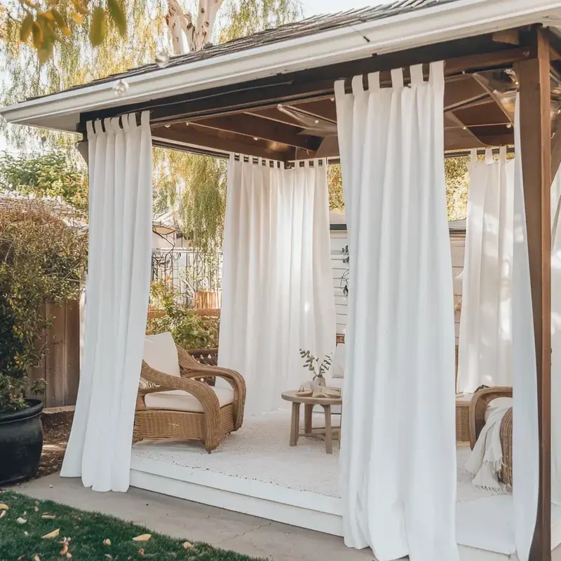 Waterproof and Wind Resistant Outdoor Curtains