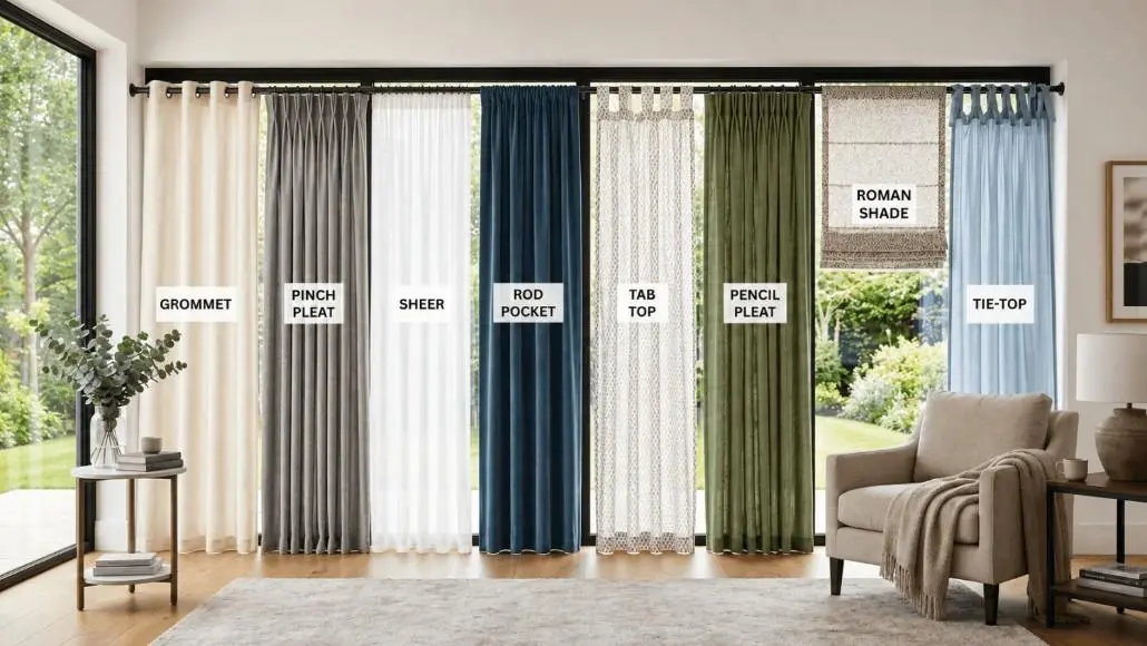 10 Different Types of Curtains Explained