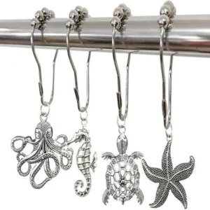 12Pcs Ocean Shower Curtain Hooks