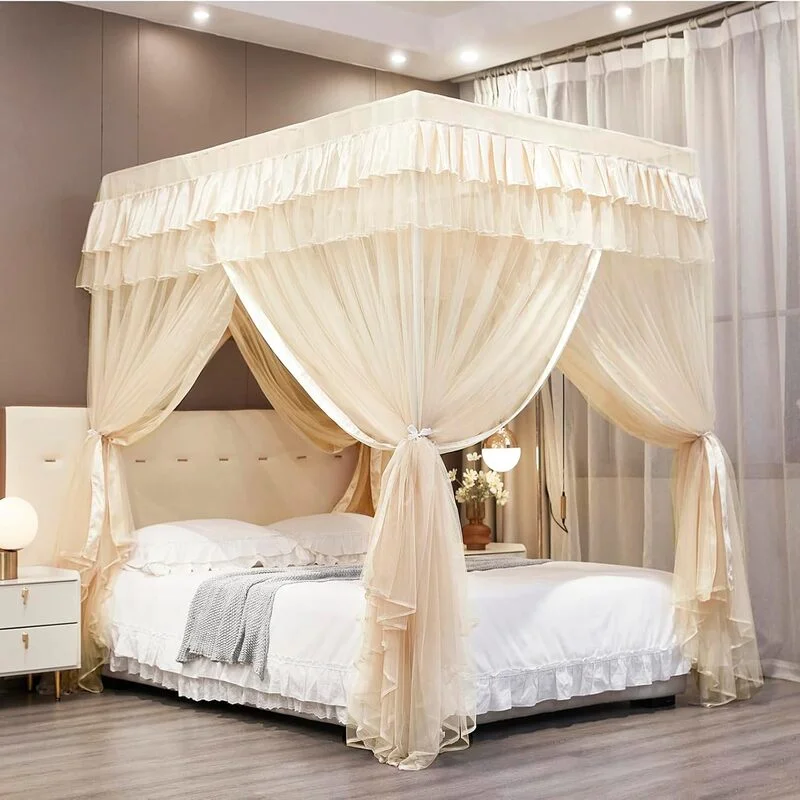 Canopy Bed for Girls Royal Luxurious Cozy Bed Drapes