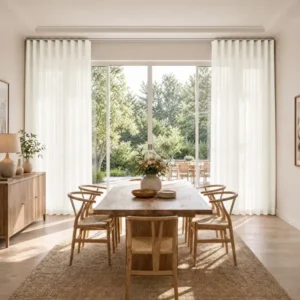 Drapery Linen Ripple Fold Curtains