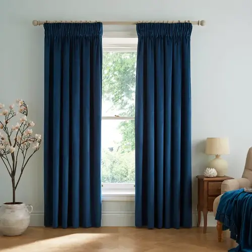 Elegant Dorma Burford Blackout Velvet Pencil Pleat Curtains