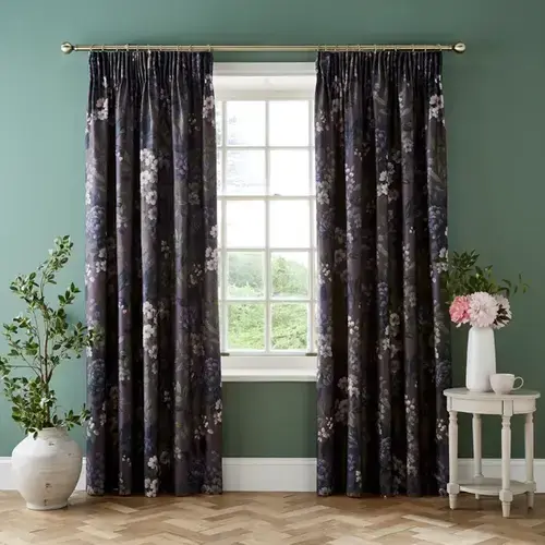 Floral Blooms Versatile Curtains Pencil Pleat