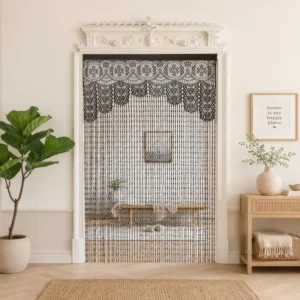 Vintage String Room Divider Farmhouse Entryway Decor