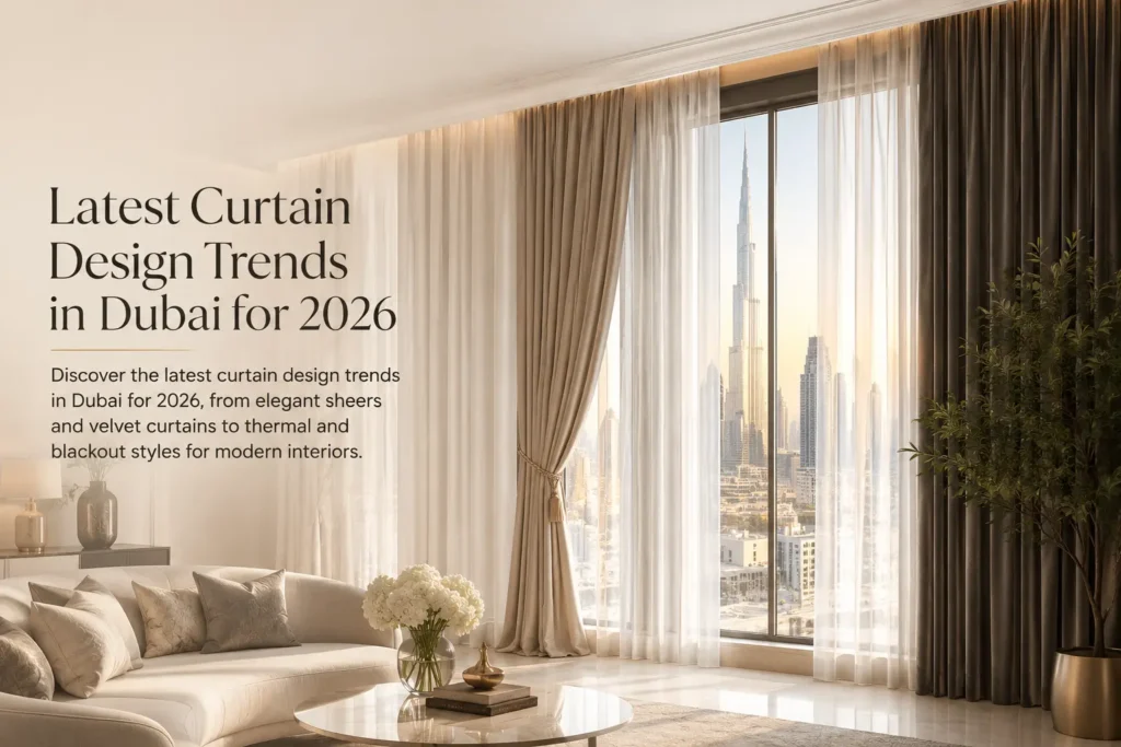 Latest Curtain Design Trends in Dubai