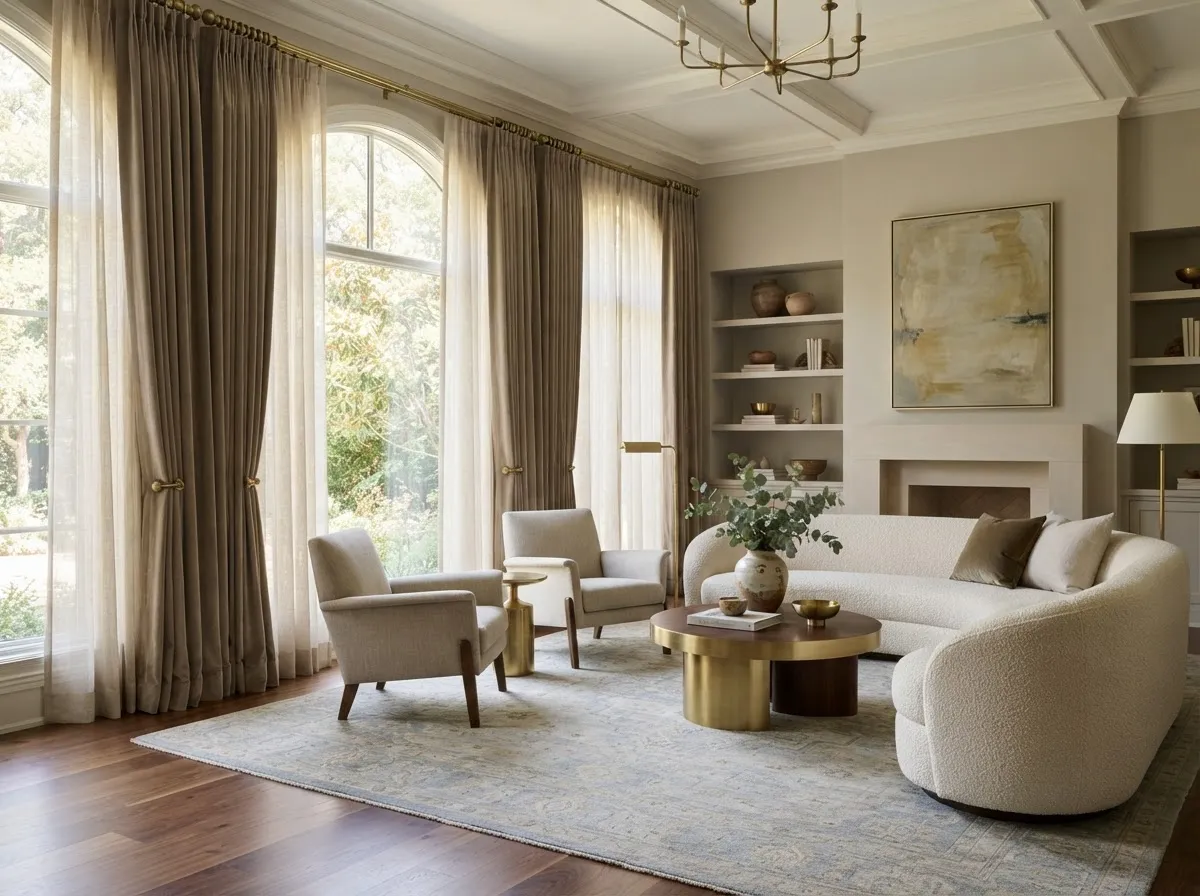 Custom Living Room Curtains