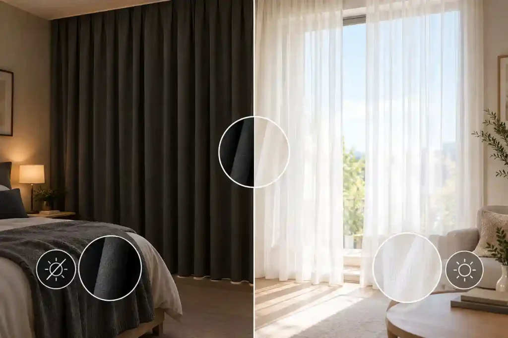 Sheer vs Blackout Curtains A Quick Comparison