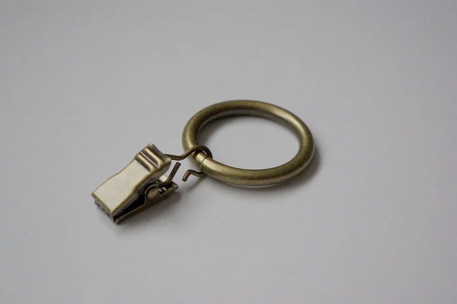 Antique Gold Curtain Ring Clips