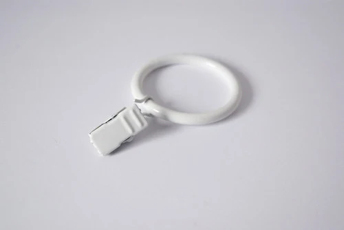 Classic White Curtain Ring Clips 30mm