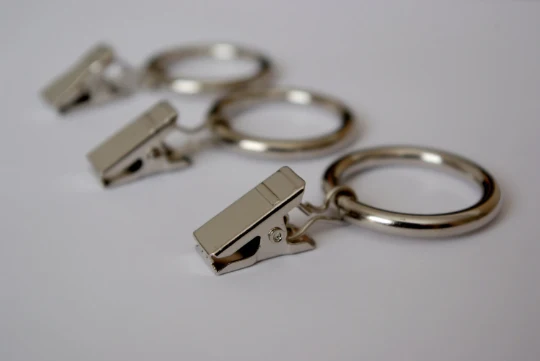 Metal Curtain Clips with Rings